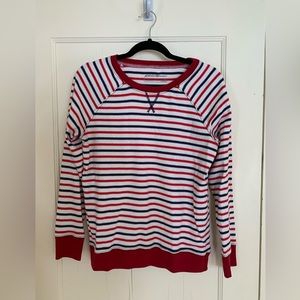 Red, white, and blue Eddie Bauer Sweatshirt